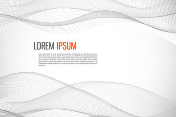Wall Mural - blended curved wavy lines. modern background for business cards, posters, sites, covers, postcards, 