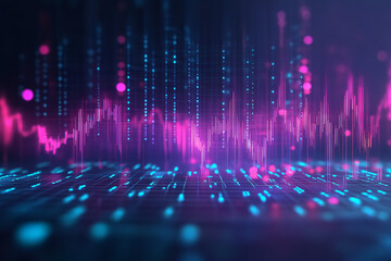Wall Mural - abstract modern stock market design with digital graphs