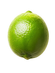 Wall Mural - bright green lime isolated on transparent background