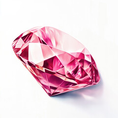 Poster - Pink Diamond Gemstone.