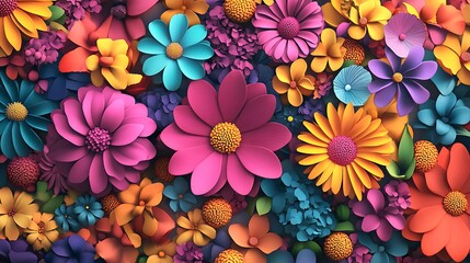 Sticker - Vibrant Floral Arrangement