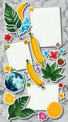 Wall Mural - frame with fruits