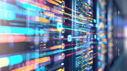 Abstract Digital Network Data Flow