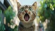 © Johannes - Funny cat looking shocked with mouth open