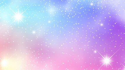Wall Mural - starry colourful pastel sky background