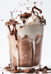 Wall Mural - glass filled with chocolate and whipped cream