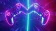 © JUNAEDI - Neon Gamepad Collision
