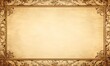 © Nipon - vintage frame with floral pattern on beige background