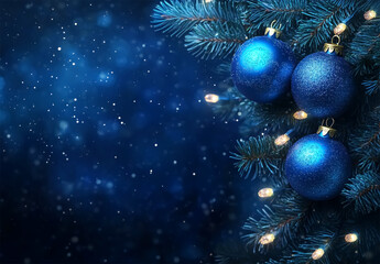 Wall Mural - Decorative christmas background. Free space for text