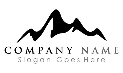 Wall Mural - logo peak of mountain