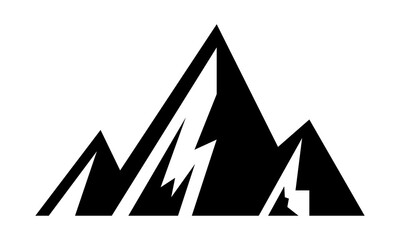 Sticker - mountain nature icon logo