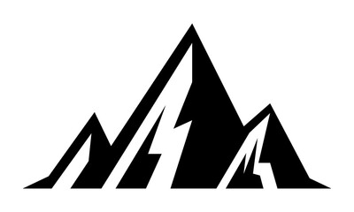 Sticker - peak mountain silhouette logo vector