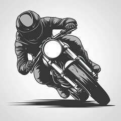 contour-cut sticker biker, 3d rendering, graphic generated AI