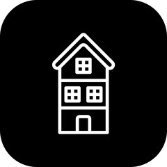 Sticker - House Vector Icon Design