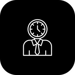 Poster - Clock Vector Icon Design