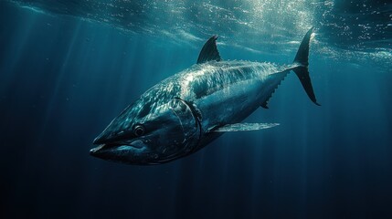 Canvas Print - Majestic Tuna Underwater