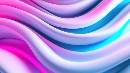 Wall Mural - A close up of a colorful wavy background with blue and pink, AI