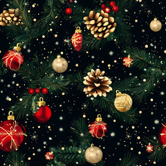 christmas themed background with repeatable pattern, seamless pattern backdrop