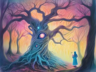 Wall Mural - Mystical Magical Tree