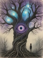 Wall Mural - Mystical Magical Tree