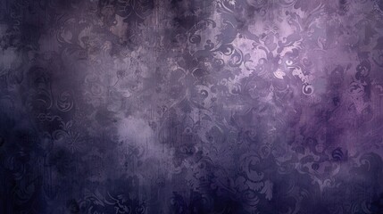 Sticker - Gothic wallpaper with dark velvet swirling mist and faint violet glows