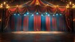 © Alienmarsh - Vintage Circus Stage with Red and Blue Curtains