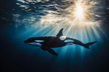 Norway's Kvnangen fjord is home to orcas, which hunt for herring