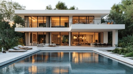 Poster - Modern Luxury Villa with Swimming Pool