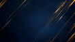 © Erika - un fondo azul marino oscuro con lineas en color dorado en color oro fondo abstracto y elegante brillante con espacio de copia para invitacion o diseño