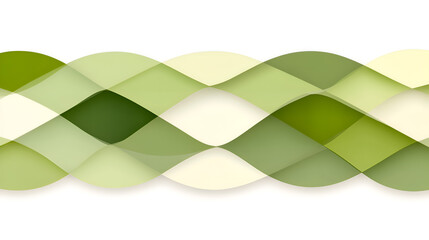 Wall Mural - abstract green wave pattern showcasing layered shapes and gradients in a smooth design suitable for 