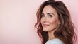 © Synthetica - A woman with long brown hair and a white shirt is smiling