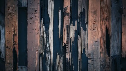 Wall Mural - Grunge wood texture background