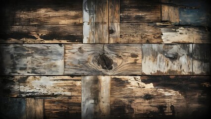 Wall Mural - Grunge wood texture background