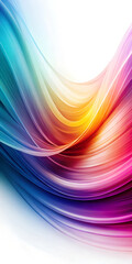 Wall Mural - a vibrant, colorful abstract design with a flowing, organic feel