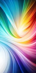 Wall Mural - a vibrant, colorful abstract design with a flowing, organic feel