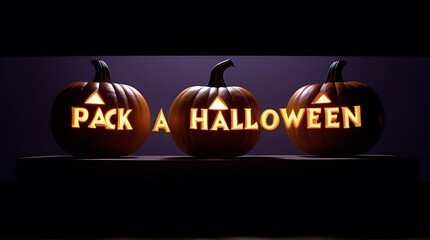 festive halloween backdrop featuring glowing text symbolizing spirit halloween celebration autumn spooky fun festive cheer