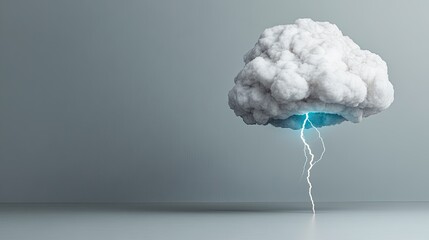 storm cloud with lightning