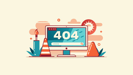 Webpage internet security warning to use in programming, web development, webpage error, error 404 projects