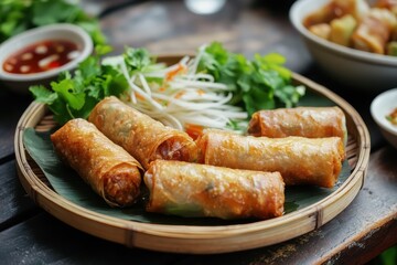 Sticker - Vietnamese spring roll fried