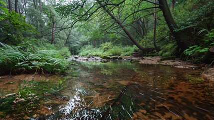 Wall Mural - tranquil forest stream