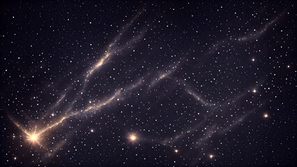Wall Mural - dark sky filled with glimmering blinks forming abstract  background 3d wallpaper