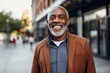 © CojanAI - Portrait of a senior casual African American man in the city