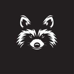 Raccoon in cartoon, doodle style . Image for t-shirt, web, mobile apps and ui. Isolated 2d vector illustration in logo, icon, sketch style, Eps 10, black and white. AI Generative