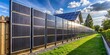 © Stock Spectrum - Solar Panel Fence A Sustainable Design for Modern Living, solar energy, fence, sustainable design