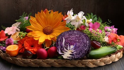 Edible Flowers Using flowers in cooking that grow alongside fruits and vegetables