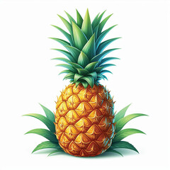 Cute Pineapple Vector Cartoon illustration