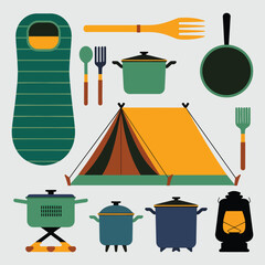 set of cooking utensils