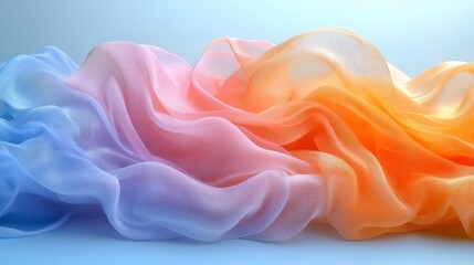 Wall Mural - Abstract Colorful Fabric Drape