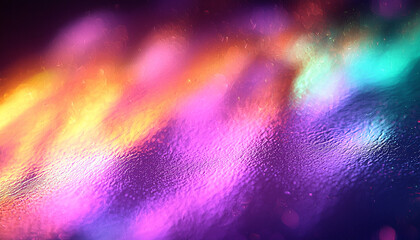 Wall Mural - dark night sky glowing with bright nebula colors generated by ai
