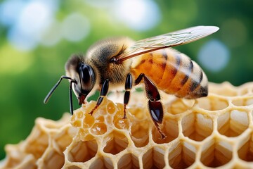 Farm product, raw honey, natural sweetness harvested directly from bees, offering pure and unprocessed honey